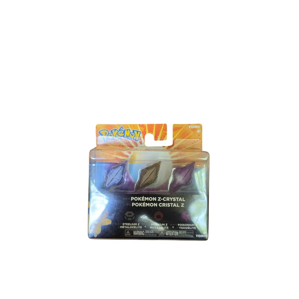 Pokemon Z-Crystal Cristallo Steelium Rockium Poisonium Tomy New Sun Moon‎
